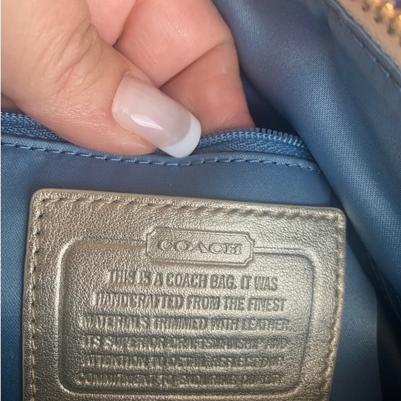 *Like New* COACH Plaid Handbag+ Wristlet - Picture 9 of 16